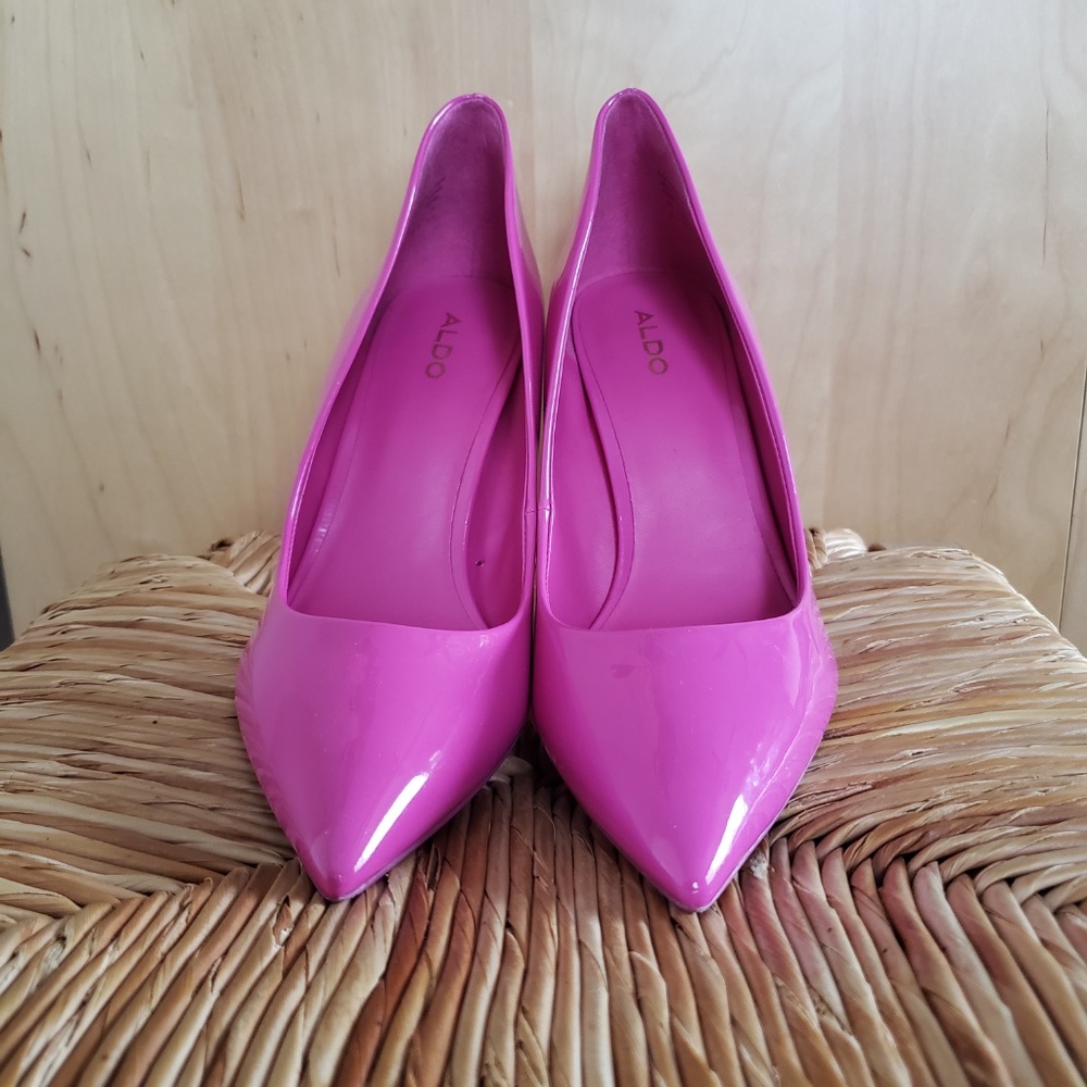 Aldo Pretty in Pink Pumps Size 8! - Picture 4 of 13
